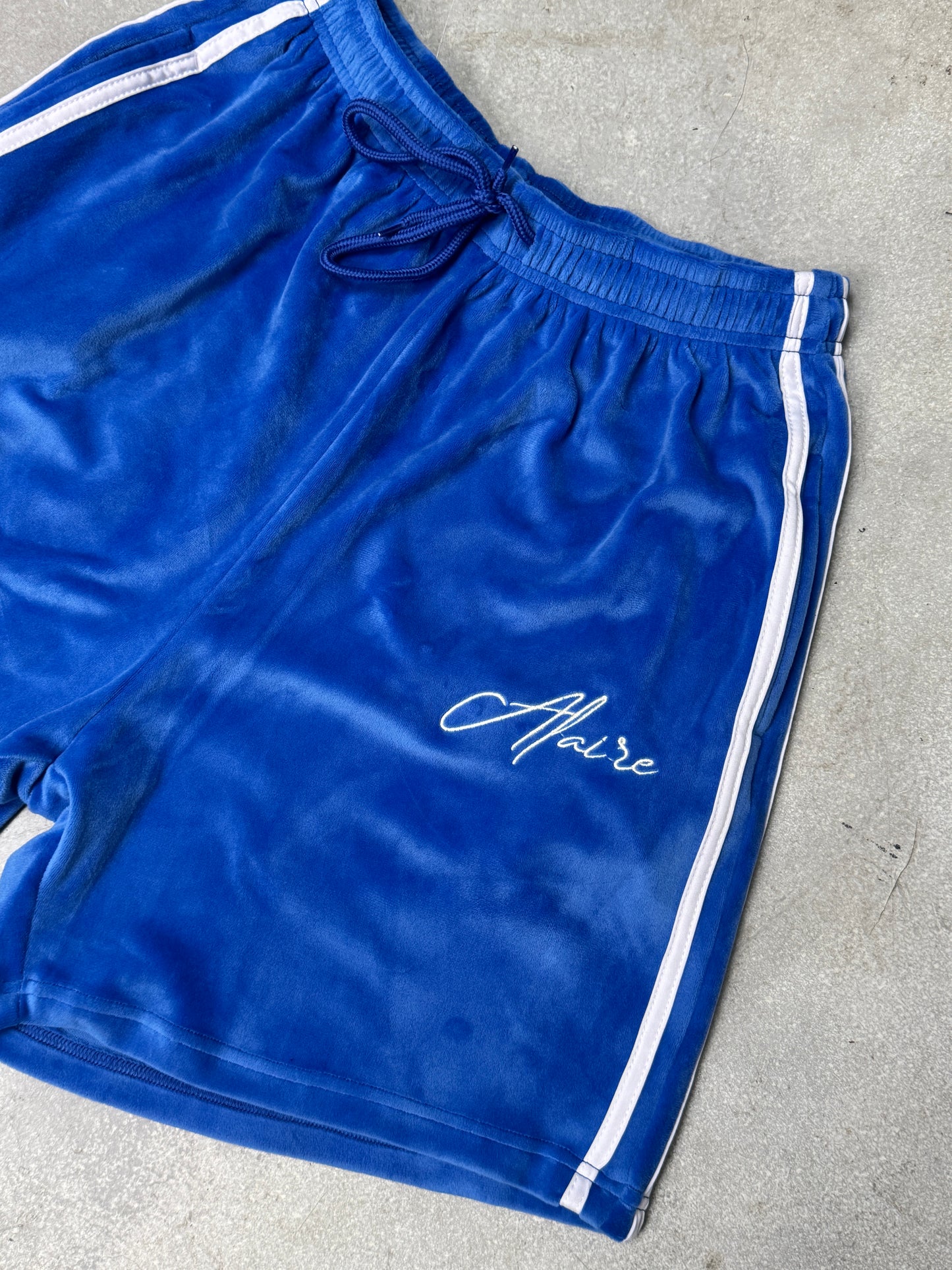 Velour Track Shorts