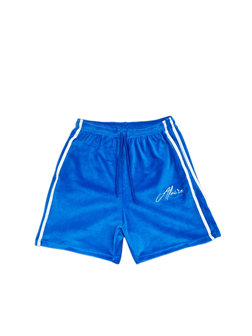 Velour Track Shorts
